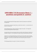 LSUS MHA 710 Economics Exam 1 &ndash; questions and graded A&plus; answers