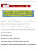 NR 605&sol; NR605 Final Exam Review Weeks 5 - 8 Covered Qs & Ans &lpar;Latest 2024 &sol; 2025&rpar;&colon; Diagnosis & Management in Psychiatric-Mental Health across the Lifespan I Practicum &lpar;Verified Answers&rpar;