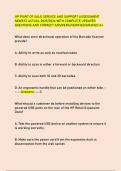 HP POINT OF SALE SERVICE AND SUPPORT ASSESSMENT  NEWEST ACTUAL 2025&sol;2026 WITH COMPLETE UPDATED  QUESTIONS AND CORRECT ANSWERS&sol;VERIFIED&sol;GRADED A&plus;