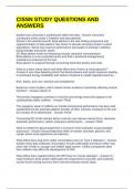 CISSN STUDY QUESTIONS AND ANSWERS