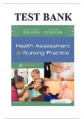 Health Assessment for Nursing Practice – Test Bank | 6th Edition | Wilson | Comprehensive NCLEX Prep Material