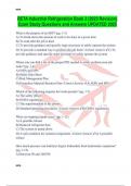 RETA Industrial Refrigeration Book 3 &lpar;2023 Revision&rpar; Exam Study Questions and Answers UPDATED 2025