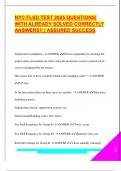 FLSD EXAM PACKAGE DEAL QUESTIONS AND VERIFIED DETAILED ANSWERS &vert; 100&percnt; GUARANTEED PASS &vert; ALREADY GRADED A&plus;