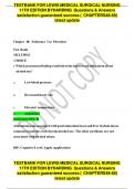 TESTBANK FOR LEWIS MEDICAL SURGICAL NURSING 11TH EDITION BY HARDING &lpar; ALL CHAPTERS 1-68&rpar; LATEST UPDATED EXAMINATION STUDYGUIDE 2023&sol;2024