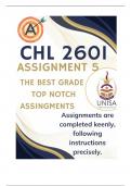 CHL2601 Assignment 5 &lpar;COMPLETE ANSWERS&rpar; 2025 - DUE 10 July 2025