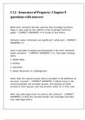 C12 - Insurance of Property Chapter 9 questions with answers