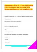 RASMUSSEN MDC EXAM PACKAGE DEAL QUESTIONS AND VERIFIED DETAILED ANSWERS &vert; 100&percnt; GUARANTEED PASS &vert; ALREADY GRADED A&plus;