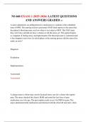 NS 660 EXAM 1 &lpar;2025-2026&rpar; LATEST QUESTIONS AND ANSWERS GRADED A&plus;