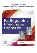 Radiographic Imaging and Exposure &ndash; Test Bank &vert; 6th Edition &vert; Terri L&period; Fauber &vert; Complete Question Set