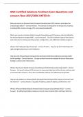 AWS Certified Solutions Architect Exam Questions and answers New 2025&sol;2026 RATED A&plus;