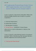 ATI Cardiovascular Proctored Exam Version 2 Newest  2025 Complete Questions And Correct Detailed  Answers &lpar;Verified Answers&rpar; &vert;Already Graded A&plus; 