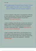 ATI Cardiovascular Proctored Exam Version 1 &2 Bundle Newest 2025 Complete Questions And Correct Detailed Answers &lpar;Verified Answers&rpar; &vert;Already Graded A&plus;