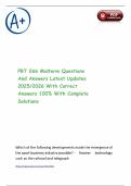PRT 266 Midterm Questions And Answers Latest Updates 2025&sol;2026 With Correct Answers 100&percnt; With Complete Solutions