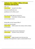 Alabama Fire College Officer II Exam Questions And Answers&period;docx