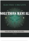 Solutions Manual &ndash; Electric Circuits&comma; 12th Edition by Nilsson & Riedel &vert; All 18 Chapters Covered