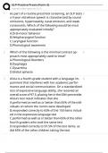 SLP Practice Praxis &lpar;Form 3&rpar;