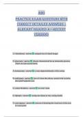 Abo Practice exam questions with correct detailed answers &vert; already graded a&plus;<recent version>