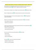 Guidewire 2 Exam Questions and Answers &vert;Complete Solutions Graded A&plus; &vert;100&percnt; Correct 