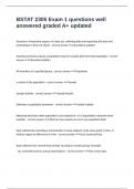 BSTAT 2305 Exam 1 questions well answered graded A&plus; updated