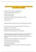 NRSG 2220 NEW FINAL EXAM 100- VERIFIED QUESTIONS WITH CORRECT ANSWERS