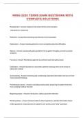 NRSG 2220 TERMS EXAM QUETSIONS WITH COMPLETE SOLUTIONS