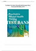 Test Bank For Psychiatric Mental Health Nursing&colon; Concepts of Care in Evidence-Based Practice 9th Edition By Mary C&period; Townsend&comma; Karyn I&period; Morgan &vert; All Chapters &vert; COMPLETE GUIDE A&plus;