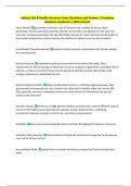 Indiana Life & Health Insurance Exam Questions and Answers &vert;Complete  Solutions Graded A&plus; &vert;100&percnt; Correct 