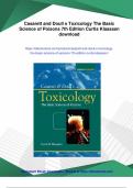 Casarett and Doull s Toxicology The Basic Science of Poisons 7th Edition Curtis Klaassen - Instant Download