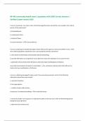 NR 442 community health exam 2 questions with 100&percnt; Correct Answers &vert; Verified &vert;Latest version 2025
