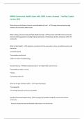 NR442-Community Health Exam with 100&percnt; Correct Answers &vert; Verified &vert;Latest version 2025