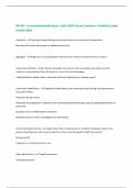 NR 442 - Community Health Exam 1 with 100&percnt; Correct Answers &vert; Verified &vert;Latest version 2025