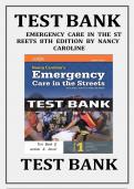 TEST BANK FOR Nancy Caroline&rsquo;s Emergency Care in the Streets 8th Edition by Nancy L&period; Caroline &comma; American Academy of Orthopaedic Surgeons ISBN&colon; ALL CHAPTERS COVERED YOUR ULTIMATE GUIDE&excl;&excl;&excl;&excl;&excl;&excl; CERTIFIED PASS&excl;&excl;&excl;&excl;&excl;&excl;