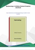 Epistemology 1st Edition Richard Fumerton - PDF Download