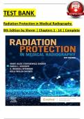 TEST BANK  Radiation Protection in Medical Radiography  9th Edition by Sherer &vert; Chapters 1 - 14 &vert; Complete