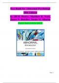 Test Bank for Abnormal Psychology 18th Edition &lpar;Pearson&comma; 2020&rpar;by Jill M&period; Hooley&comma; Matthew K&period; Nock&comma; James N&period; Butcher&comma; Susan M&period; Mineka