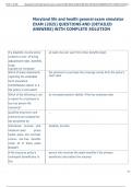 Exam &lpar;elaborations&rpar; Maryland life and health general  