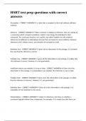 HSRT test prep questions with correct answers