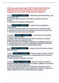 2025 Arizona Real Estate Exam LATEST VERSION QUESTIONS AND ANSWERS WITH STUDY GUIDE BUNDLE