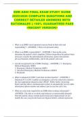 EMR ASHI FINAL EXAM STUDY GUIDE  2025&sol;2026 COMPLETE QUESTIONS AND  CORRECT DETAILED ANSWERS WITH  RATIONALES &vert;&vert; 100&percnt; GUARANTEED PASS  <RECENT VERSION> 