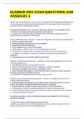 BUSMHR 4322 EXAM QUESTIONS AND ANSWERS 1
