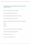 NRSG 2630 Exam 5 &ndash; Renal with 100&percnt; Correct Answers &vert; Verified &vert;Latest version 2025