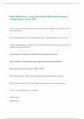 NRSG 2630 Exam 3 - Cardiac Part 1 with 100&percnt; Correct Answers &vert; Verified &vert;Latest version 2025