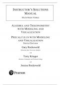 Algebra and Trigonometry With Modeling and Visualization 6th Edition - Solutions Manual by Gary K&period; Rockswold
