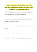 IAAP WAS EXAM  &vert; 2025 LATEST UPDATED&vert;  COMPLETE QUESTIONS AND ANSWERS &vert; 100&percnt; RATED CORRECT &vert; 100&percnt; VERFIED &vert; ALREADY GRADED A&plus;&vert;GET A&plus;