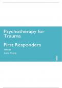 NR 605 Psychotherapy for Trauma PowerPoint With Complete Solutions 2025