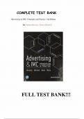 Test Bank for Advertising & IMC: Principles and Practice 11th Edition by Sandra Moriarty |All Chapters