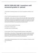 BSTAT-2305-003 HW 1 questions well answered graded A&plus; passed