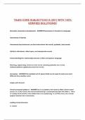 TExES CORE SUBJECTS EC-6 &lpar;291&rpar; WITH 100&percnt; VERIFIED SOLUTIONS&excl;&excl;