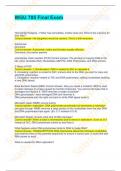 WGU 785 Final Exam Questions And Correct Detailed Answers
