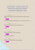 Exam Simulator - Colorado Accident and Health General State Exam Simulator &sol;Certified Exam Q&A &sol;2025 &sol; 2026&period;